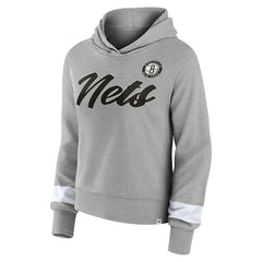 Brooklyn Nets Women's Halftime Pullover Hoodie Heather Gray | Fanatics for sale