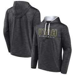 Utah Jazz Fast Break Pullover Hoodie Heather Charcoal | Fanatics Near Me