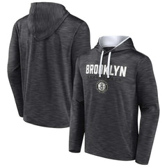 Brooklyn Nets Fast Break Pullover Hoodie Heather Charcoal | Fanatics Lifestyle