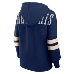 Memphis Grizzlies Women's Bold Move Dolman V-Neck High Hip Hoodie Navy | Fanatics for sale