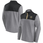 Vegas Golden Knights Fanatics Launch It Quarter-Zip Jacket - Heather Gray - NHL 5249342