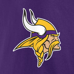 T.J. Hockenson Minnesota Vikings Icon Player Name & Number T-Shirt Purple