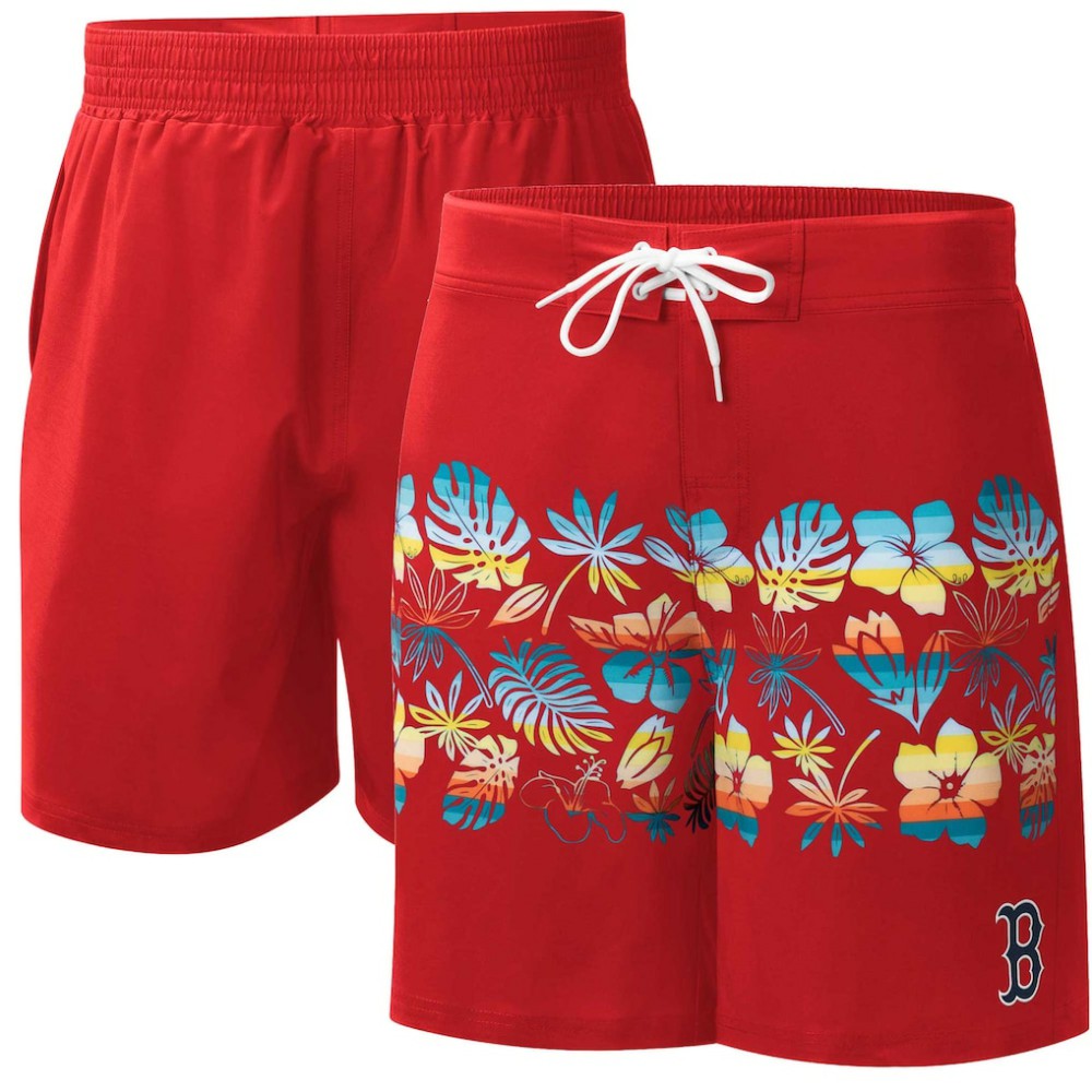 Boston Red Sox G-III Sports by Carl Banks Breeze Volley Swim Shorts - Red - MLB Online