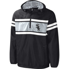 Chicago White Sox G-III Sports by Carl Banks Game Score Quarter-Zip Windbreaker - Black - MLB on Sale
