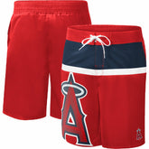 Los Angeles Angels G-III Sports by Carl Banks Sea Wind Swim Shorts - Red - MLB Discount