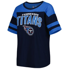Tennessee Titans G-III 4Her by Carl Banks Women's Play the Ball T-Shirt Navy/Light Blue