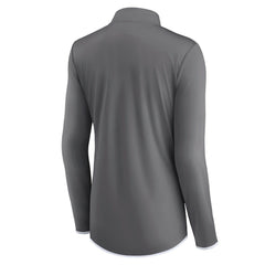 Fanatics Dallas Cowboys Women's Corner Long Sleeve 1/4 Zip Top Gray