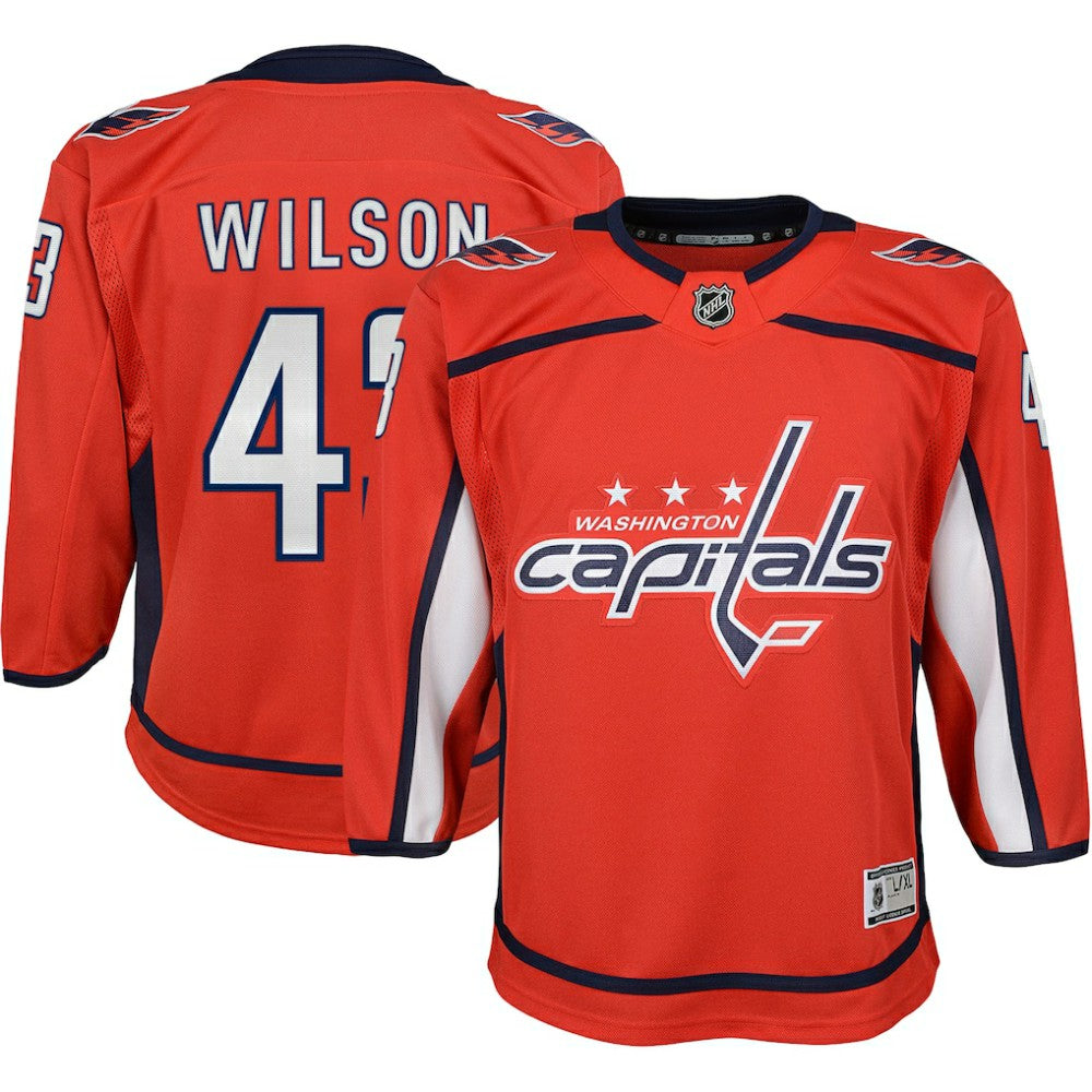 Tom Wilson Washington Capitals Youth 2022/23 Premier Player Jersey - Red - NHL 5256395