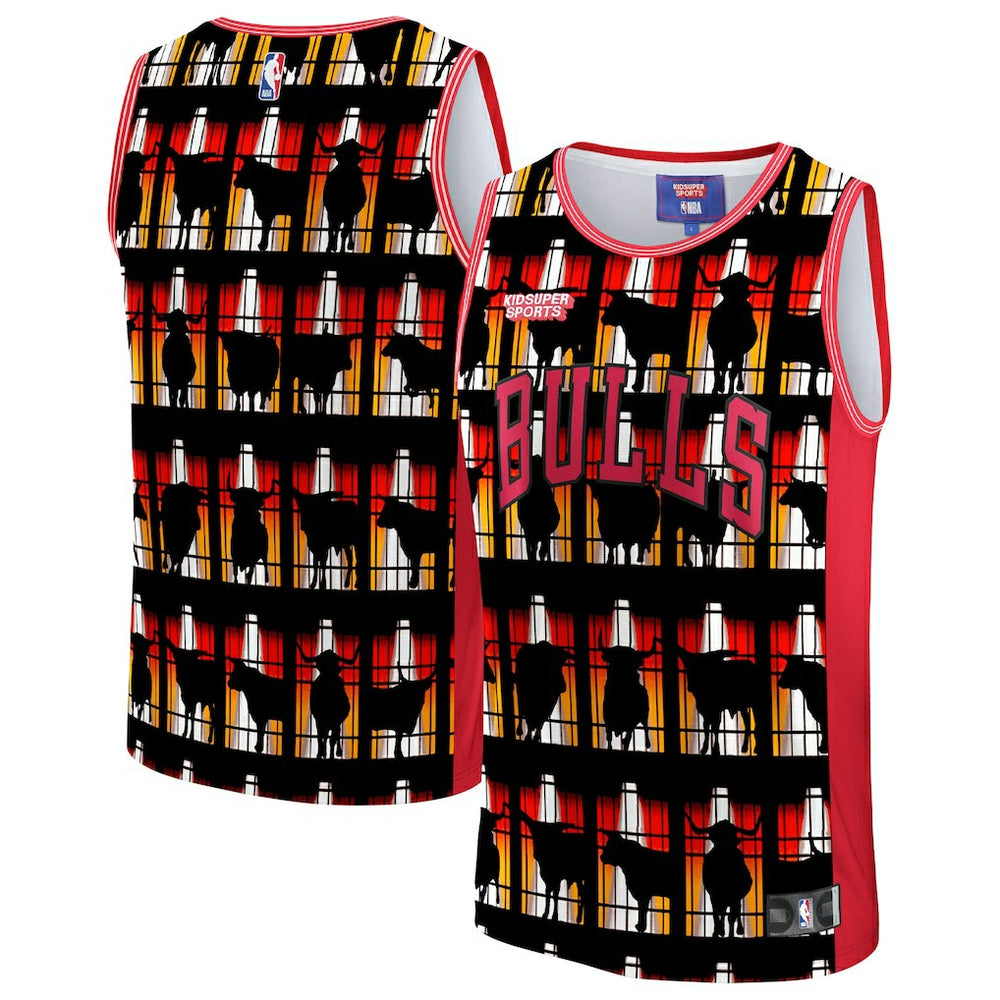 Chicago Bulls NBA & KidSuper Studios Unisex Hometown Jersey for sale Red | Fanatics online