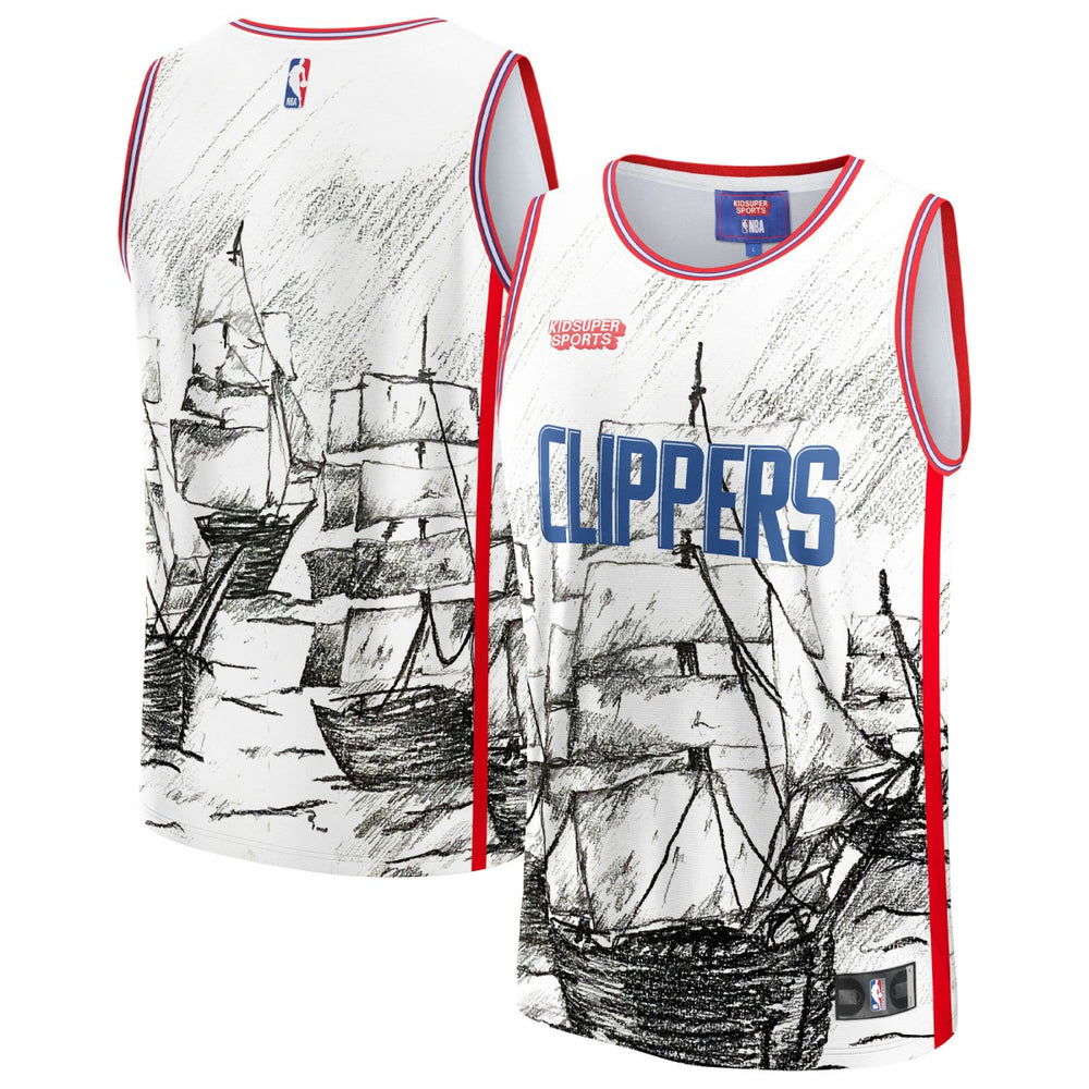LA Clippers NBA & KidSuper Studios Unisex Hometown Jersey Gray | Fanatics for sale
