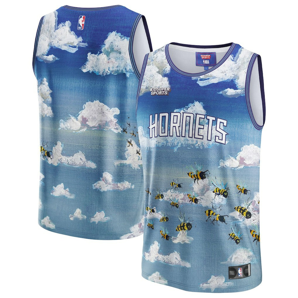 Charlotte Hornets NBA & KidSuper Studios Unisex Hometown Jersey Blue | Fanatics for sale