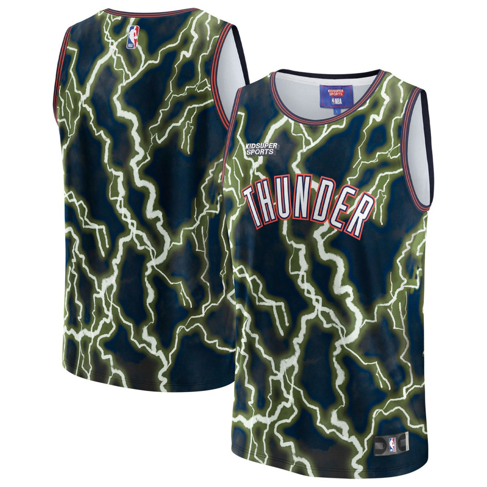 Oklahoma City Thunder NBA & KidSuper Studios Unisex Hometown Jersey Black | Fanatics online