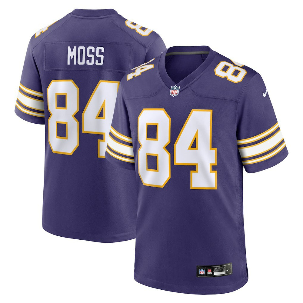 Nike Randy Moss Minnesota Vikings Classic Retired Player Game Jersey Purple