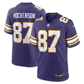Nike T.J. Hockenson Minnesota Vikings Classic Player Game Jersey Purple