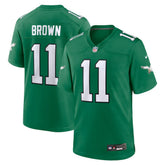 Nike A.J. Brown Philadelphia Eagles Alternate Game Player Jersey Kelly Green