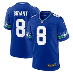 Nike Coby Bryant Seattle Seahawks Throwback Player Game Jersey Royal