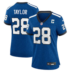 Nike Jonathan Taylor Indianapolis Colts Women's Indiana Nights Alternate Game Jersey Royal