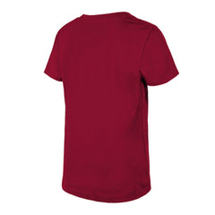 Washington Commanders New Era Girls Youth Reverse Sequin V-Neck T-Shirt Burgundy