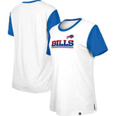 Buffalo Bills New Era Women's Third Down Colorblock T-Shirt White/Royal