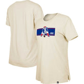 New England Patriots New Era Women's Third Down Historic T-Shirt Tan