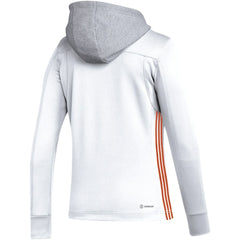 Philadelphia Flyers adidas Women's Refresh Skate Lace AEROREADY Pullover Hoodie - White - NHL 5260159