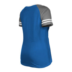 Indianapolis Colts New Era Women's Raglan Lace-Up T-Shirt Royal
