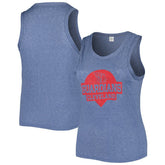 Cleveland Guardians Soft as a Grape Women's Plus Size High Neck Tri-Blend Tank Top - Navy - MLB Online