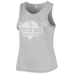 Chicago White Sox Soft as a Grape Women's Plus Size High Neck Tri-Blend Tank Top - Gray - MLB Sale