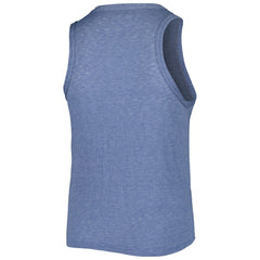 Detroit Tigers Soft as a Grape Women's Plus Size High Neck Tri-Blend Tank Top - Navy - MLB Lifestyle