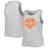San Francisco Giants Soft as a Grape Women's Plus Size High Neck Tri-Blend Tank Top - Gray - MLB on Sale