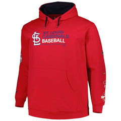 St. Louis Cardinals Big & Tall Fleece Pullover Hoodie - Red - MLB Sale