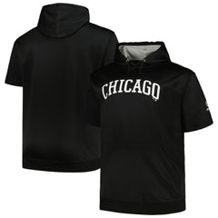 Chicago White Sox Profile Big & Tall Contrast Short Sleeve Pullover Hoodie - Black - MLB Online