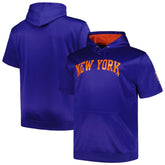 New York Mets Profile Big & Tall Contrast Short Sleeve Pullover Hoodie - Royal - MLB Sale
