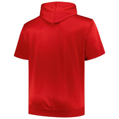 St. Louis Cardinals Profile Big & Tall Contrast Short Sleeve Pullover Hoodie - Red - MLB Online