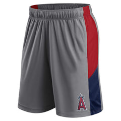 Los Angeles Angels Profile Team Shorts - Gray/Navy - MLB Online