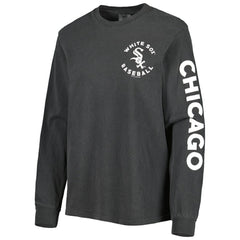 Chicago White Sox Soft as a Grape Women's Team Pigment Dye Long Sleeve T-Shirt - Black - MLB Online