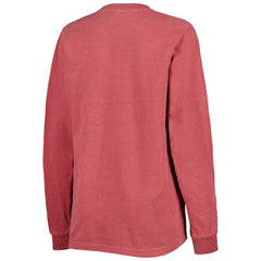 Washington Nationals Soft as a Grape Women's Team Pigment Dye Long Sleeve T-Shirt - Red - MLB Online