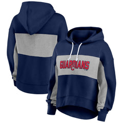 Cleveland Guardians Fanatics Women's Filled Stat Sheet Pullover Hoodie - Navy - Fanatics Lifestyle