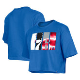 Philadelphia 76ers Women's Cropped T-Shirt Royal | New Era US