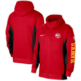 Atlanta Hawks 2023/24 Authentic Showtime Full-Zip Hoodie Red | Nike Lifestyle