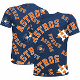 Houston Astros Stitches Youth Allover Team T-Shirt - Navy - MLB on Sale