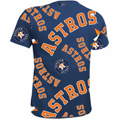Houston Astros Stitches Youth Allover Team T-Shirt - Navy - MLB on Sale