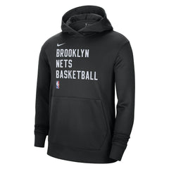 Brooklyn Nets Unisex 2023/24 Performance Spotlight On-Court Practice Pullover Hoodie Black | Nike Near Me