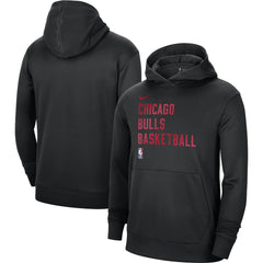 Chicago Bulls Unisex 2023/24 Performance Spotlight On-Court Practice Pullover Hoodie Black | Nike discount