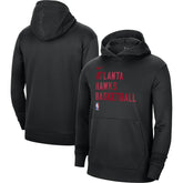 Atlanta Hawks Unisex 2023/24 Performance Spotlight On-Court Practice Pullover Hoodie Black | Nike Lifestyle