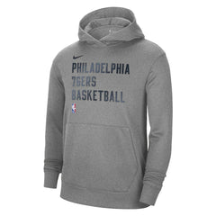 Philadelphia 76ers Unisex 2023/24 Performance Spotlight On-Court Practice Pullover Hoodie Heather Gray | Nike for sale