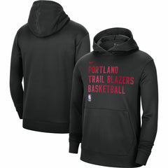 Portland Trail Blazers Unisex 2023/24 Performance Spotlight On-Court Practice Pullover Hoodie Black | Nike Lifestyle