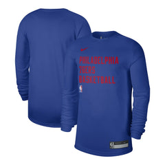 Philadelphia 76ers Unisex 2023/24 Legend On-Court Practice Long Sleeve T-Shirt Royal | Nike US