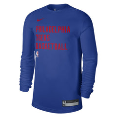 Philadelphia 76ers Unisex 2023/24 Legend On-Court Practice Long Sleeve T-Shirt Royal | Nike US