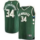 Giannis Antetokounmpo Milwaukee Bucks Big & Tall Fast Break Player Jersey Hunter Green Icon Edition | Fanatics online